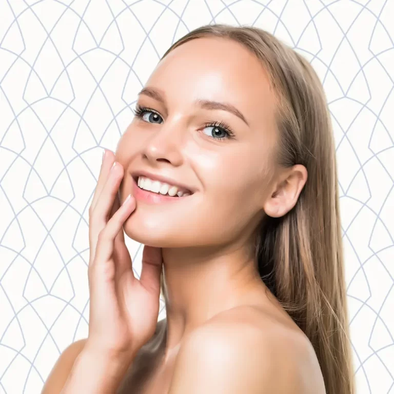 Young Blonde Woman Posing and Smiling | Injectables | Andromeda Medspa
