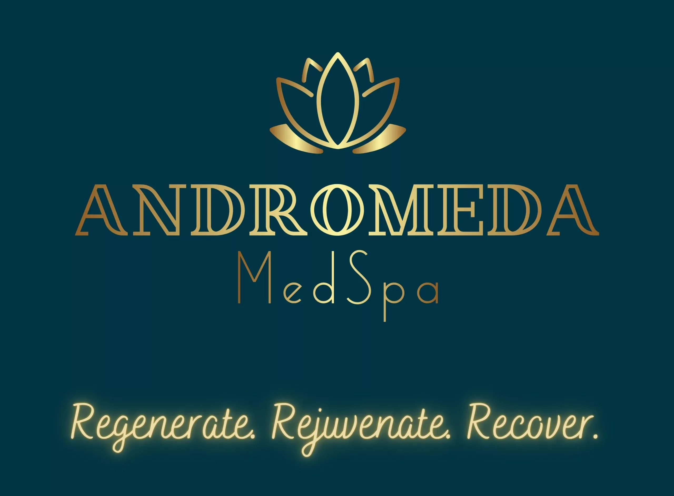 Andromeda Medspa Logo  Slogan   Medical Spa and Aesthetic Services in Buford Ga